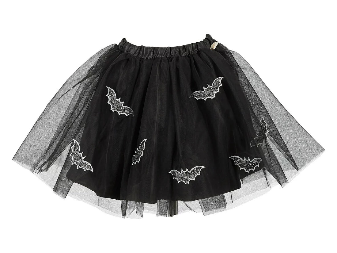 Falda de bruja con murciélagos