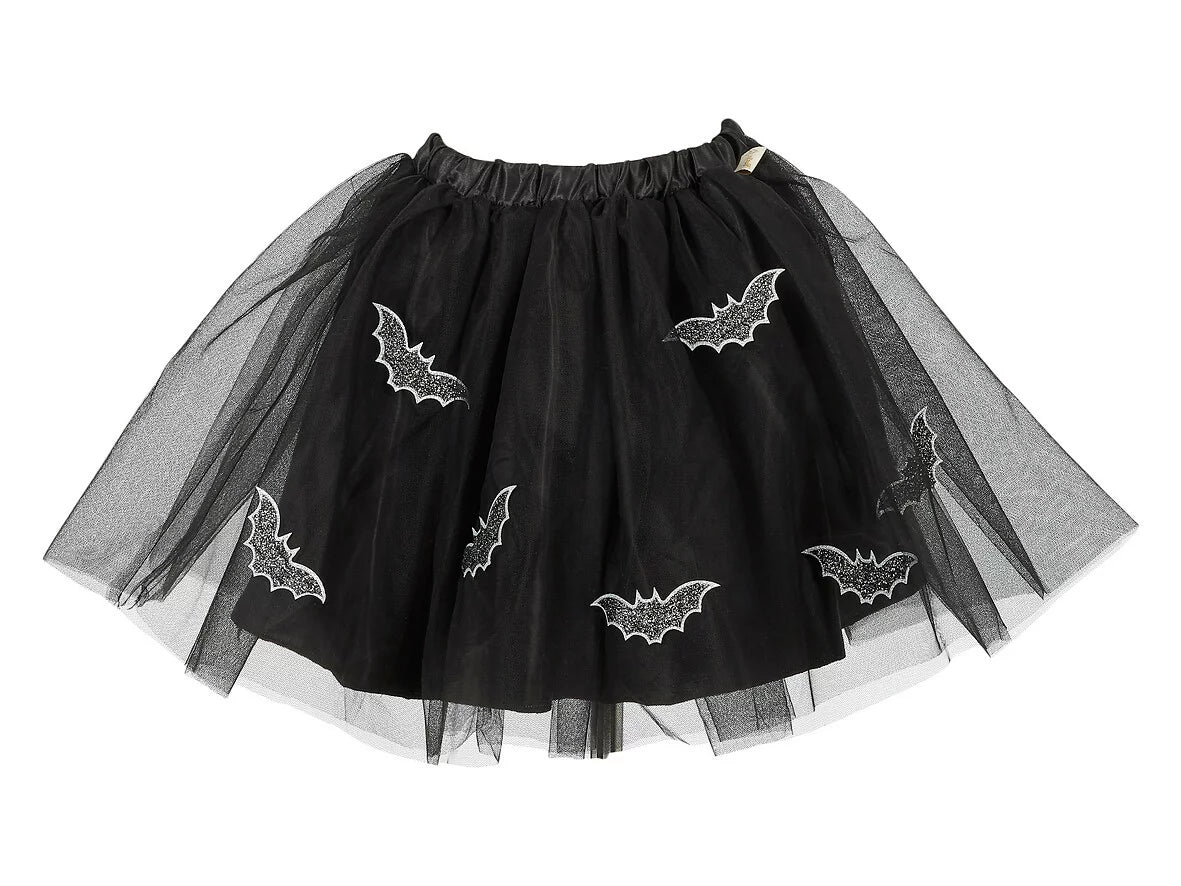 Falda de bruja con murciélagos