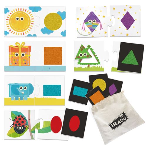 Montessori: Jogo Tactile Shapes