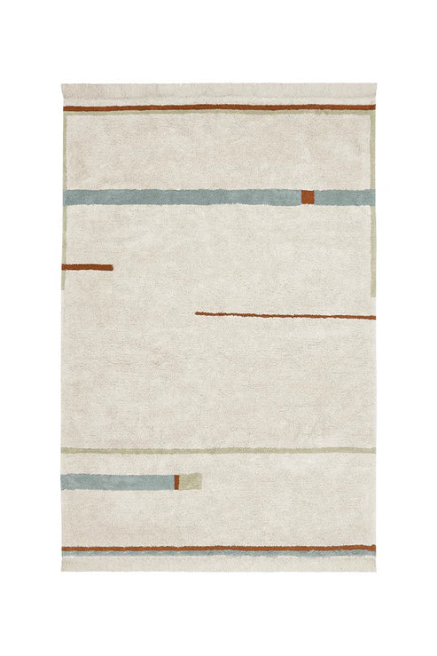 &quot;Vintage Lanes&quot; Washable Rug