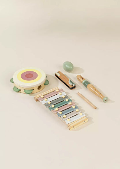 Conjunto de Instrumentos Musicais de Madeira